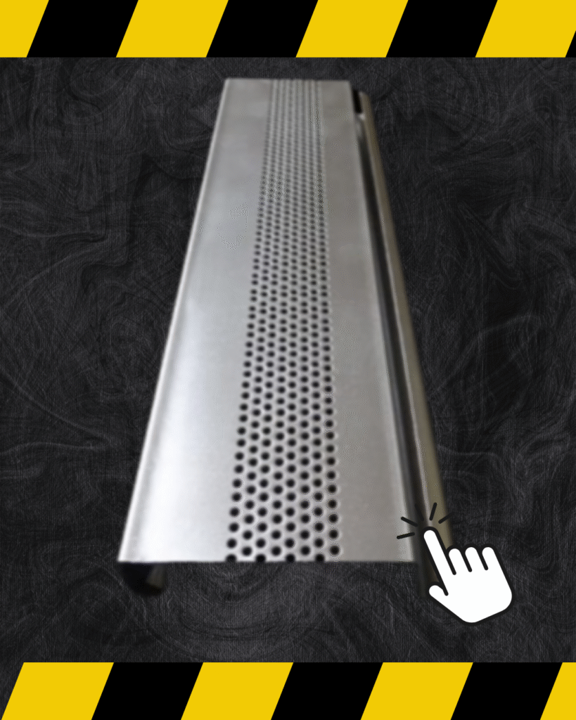 cortina plana perforada